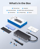 ORICO 8-in-1 Multifunctional Docking Station With M.2 NVMe/NGFF SSD Enclosure OM28PR