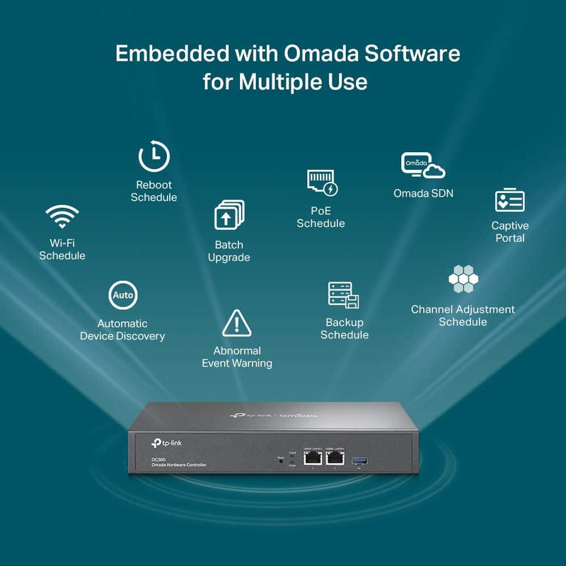 TP-Link OC300 Omada Hardware Controller With Centralized Management For Up To 500 Omada Access Points Hardware Controller