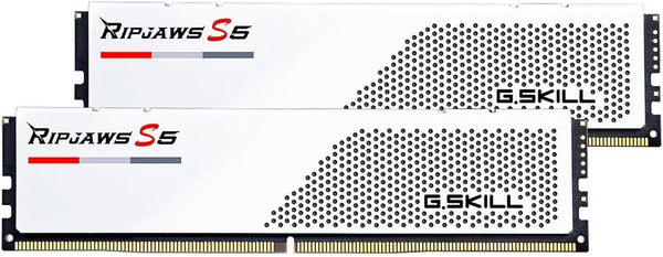 G.SKILL 64GB Kit (2x32GB) Ripjaws S5 White F5-6000J3040G32GX2-RS5W DDR5 6000MHz Memory