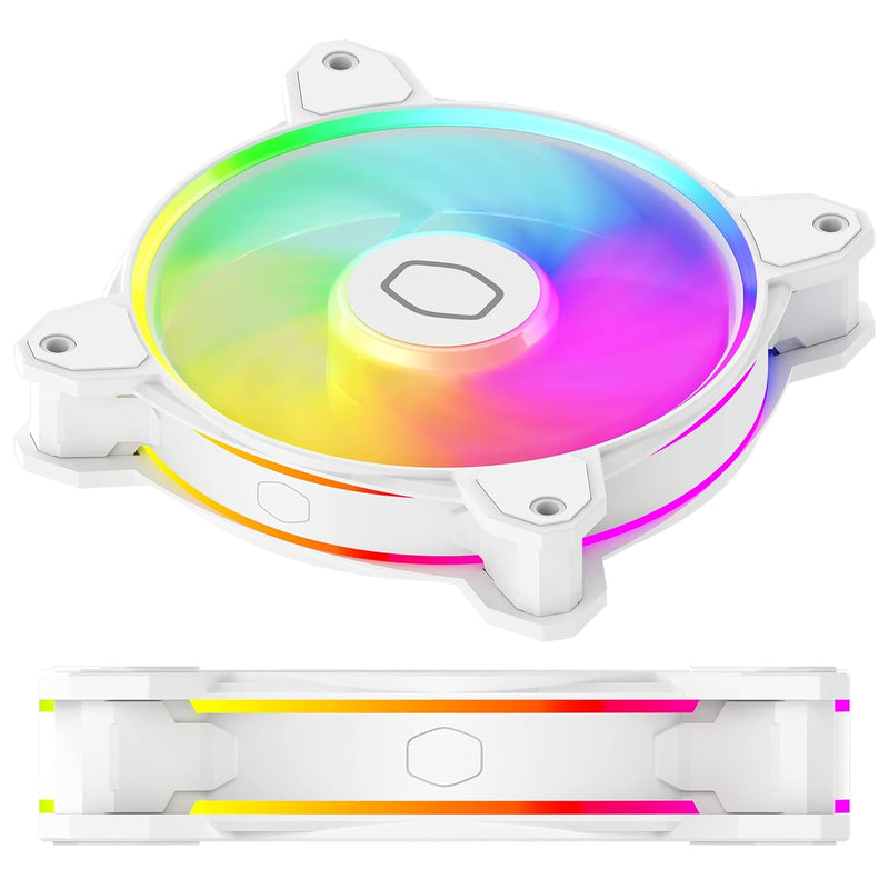 Cooler Master MasterFan MF120 HALO2 WHITE 白色 3 in 1 Pack ARGB 12cm Case Fan MFL-B2DN-213P2-R2 Cooler Master MasterFan MF120 HALO2 WHITE 白色 3 in 1 Pack ARGB 12cm Case Fan MFL-B2DN-213P2-R2