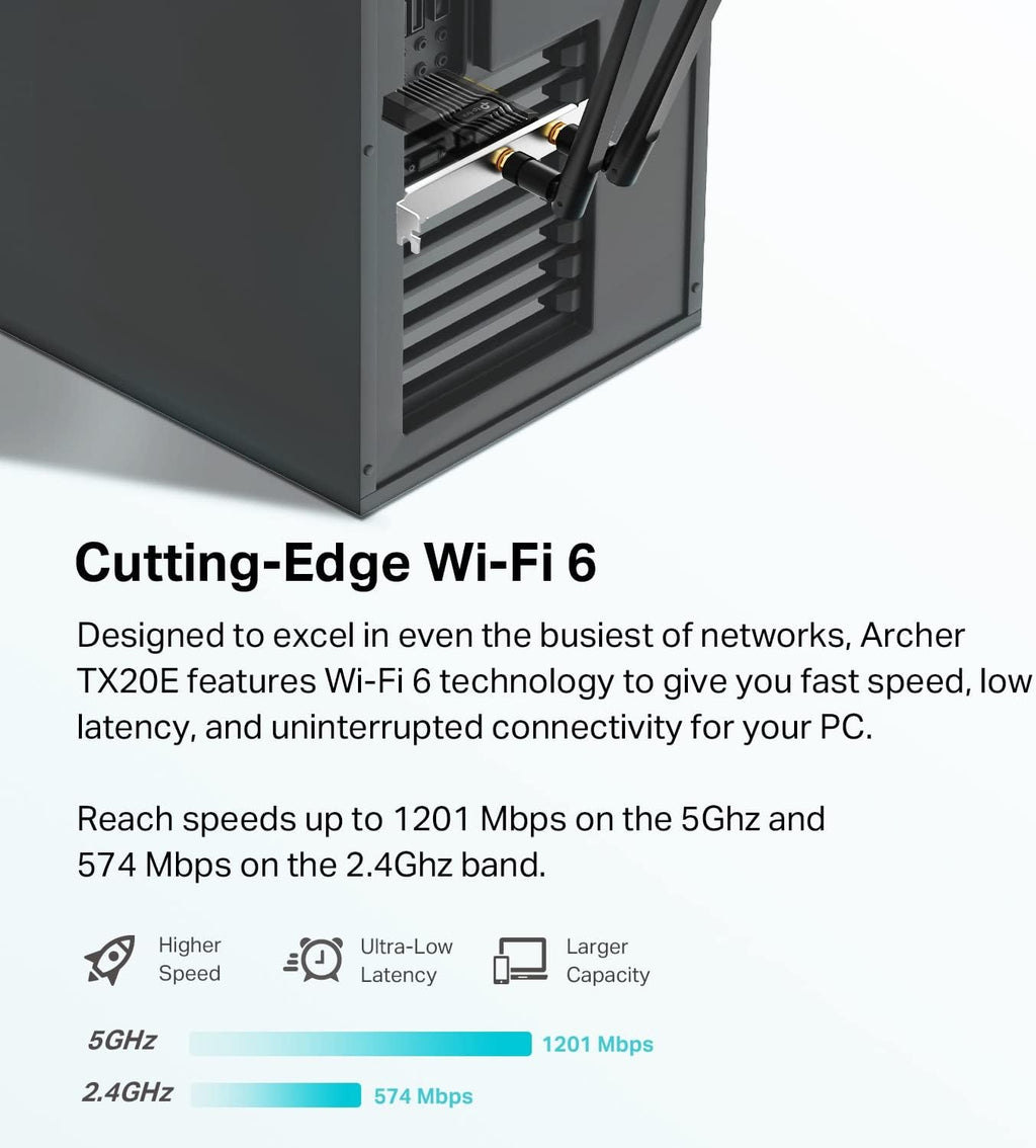 Tx20e TP-Link Archer TX20E AX1800 Wi-Fi 6 Bluetooth 5.2 PCIe Adapter
