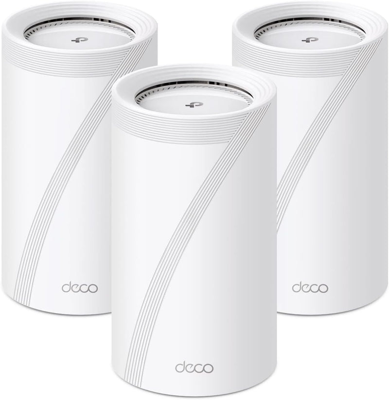 TP-Link Deco BE85 BE22000 Tri Band Whole Home Mesh WiFi 7 System (3-pack)