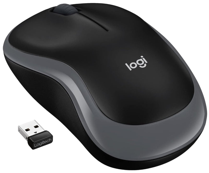 Logitech M185 Wireless Mouse-Fog Gray 910-002258 Original licensed product 