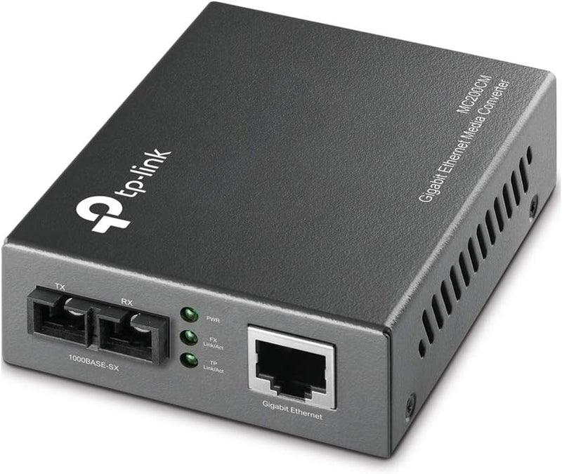 TP-Link MC200CM 10/100/1000 Mbps RJ45 to 1000 Mbps Multi-mode SC Fiber Converter (TP-NE-MC200CM)