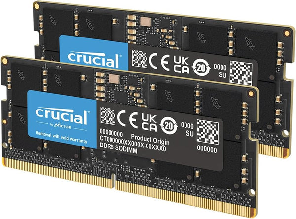 Crucial 48GB Kit (2x24GB) DDR5-5600 SODIMM CT2K24G56C46S5 