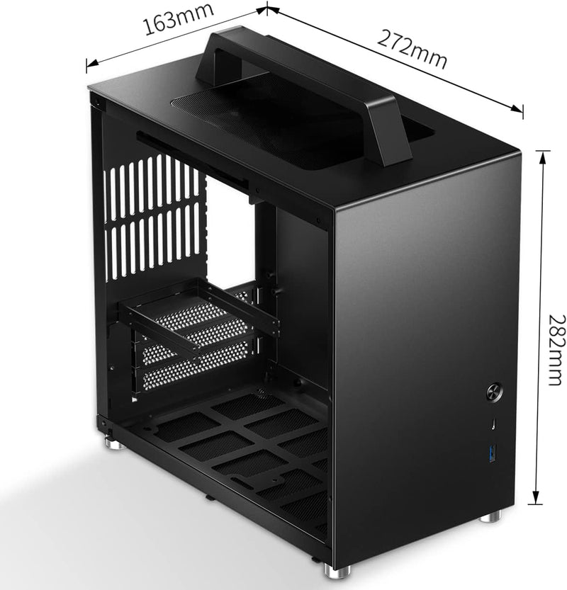 JONSBO T8 PLUS (Black) Portable ITX Portable Case 