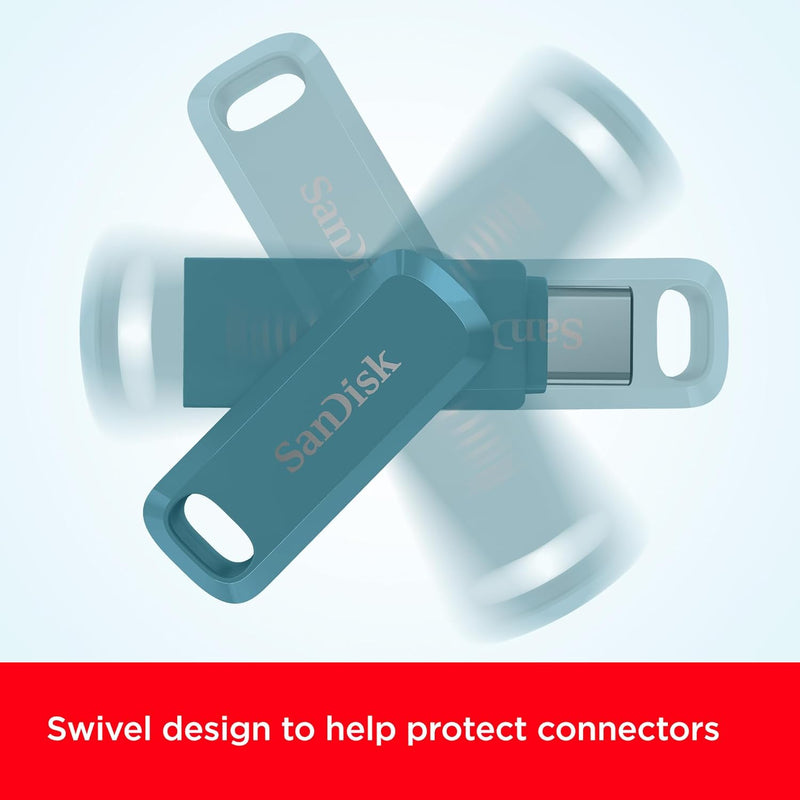 SanDisk 128GB Ultra Dual Drive Go USB 海灣藍 Type-C (Type-C and Type-A) 400MB/s 雙用隨身碟 SDDDC3-128G-G46NBB 772-4606