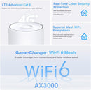 TP-Link Deco X50-4G 4G+AX3000 Whole Home Mesh WiFi 6 System