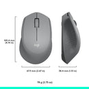 Logitech Silent Plus M331 Wireless Mouse 靜音無線滑鼠 - Grey 灰色 910-004919 原裝行貨