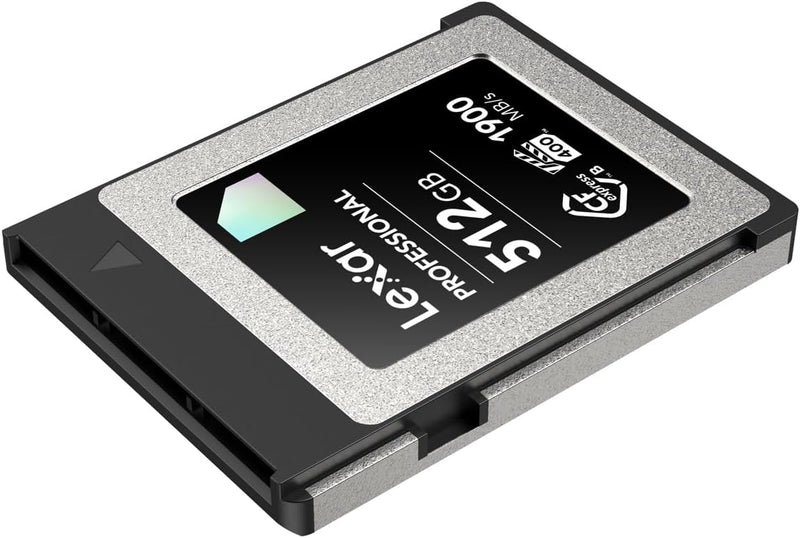 Lexar DIAMOND SERIES 512GB PROFESSIONAL CFexpress™ TYPE B CARD (up to 1900MB/s read, 1700MB/s write) LCXEXDM512G-RNENG