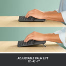 Logitech Ergo K860 人體工學無線鍵盤連手托 - Graphite 石墨灰色 920-010111 原裝行貨