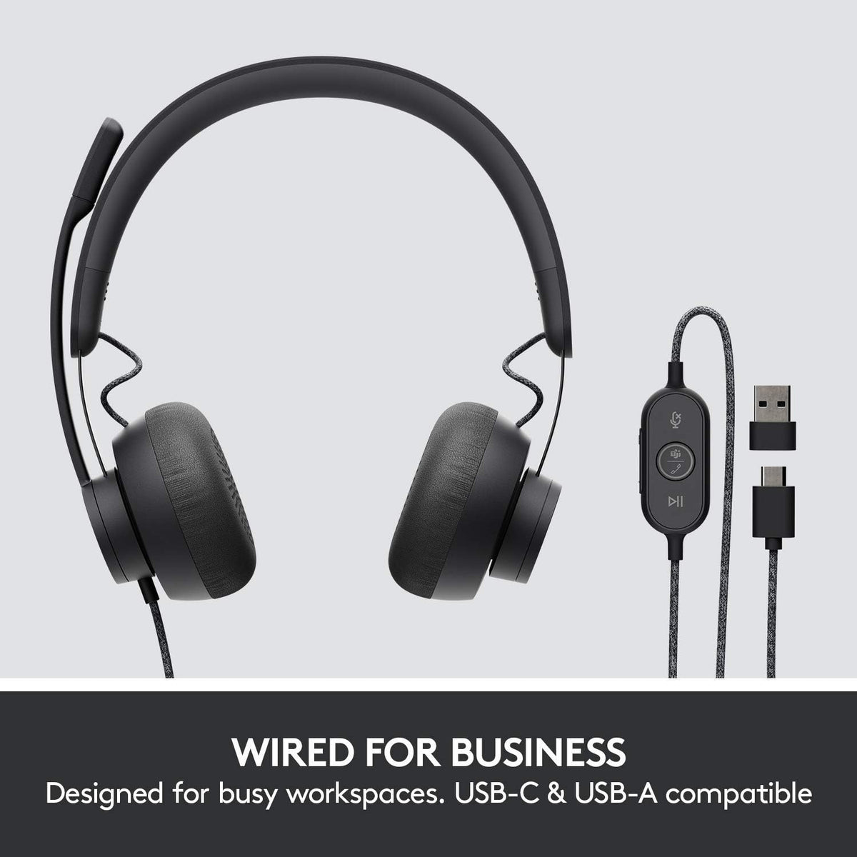 Logitech Zone Wired Headset With Microphone (Teams Version