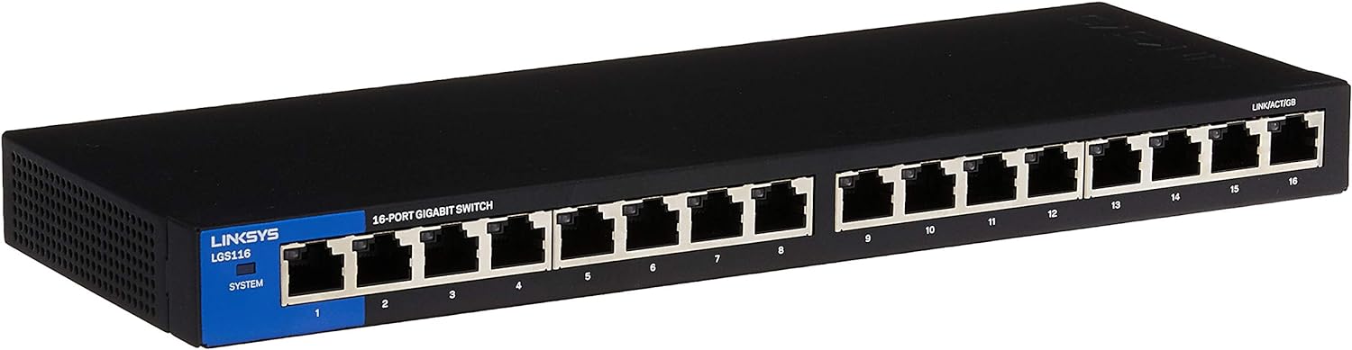 D-Link DES-1016D/E Layer2 Fast Ethernet Switch Metaal D-Link DES-1016D/E Layer2 Fast Ethernet Switch Metaal