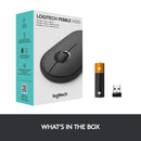 Logitech PEBBLE M350 Wireless Mouse 纖薄靜音無線藍牙滑鼠 - Graphite 石墨灰色 910-005602 原裝行貨