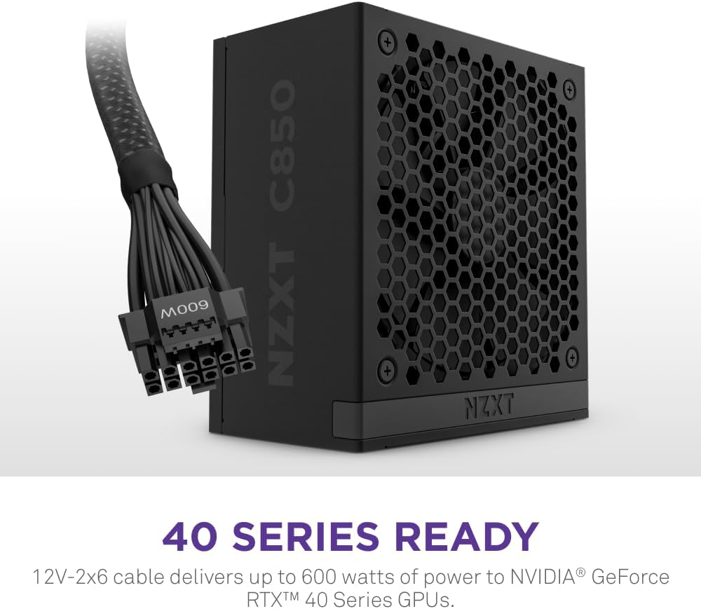 NZXT 850W C850 Gold ATX3.1 80Plus Gold Full Modular Power Supply (PA-8