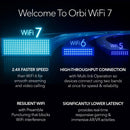 NETGEAR Orbi RBE971S BE27000 Quad-Band Mesh WiFi 7 System (1件裝)