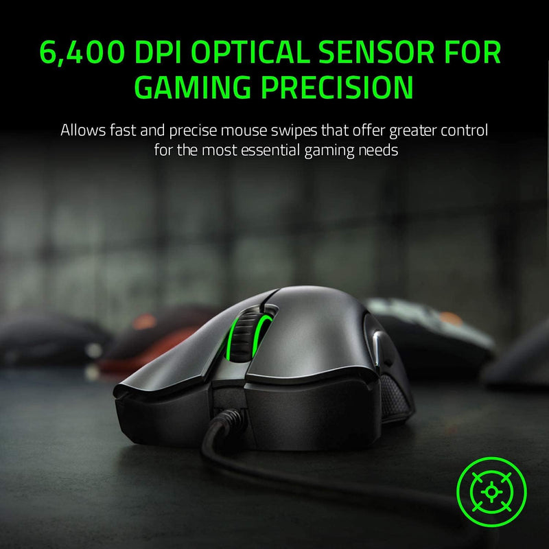 Razer DeathAdder Essential Mouse 電競遊戲滑鼠 - Black 黑色 RZ01-03850100-R3M1