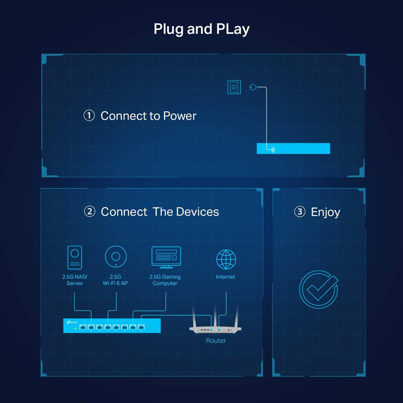 TP-Link TL-SG108-M2 8 Port 2.5G Multi Gigabit Desktop Switch