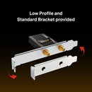 TP-Link Archer TXE72E AXE5400 Tri-Band Wi-Fi 6E Bluetooth PCI Express Adapter