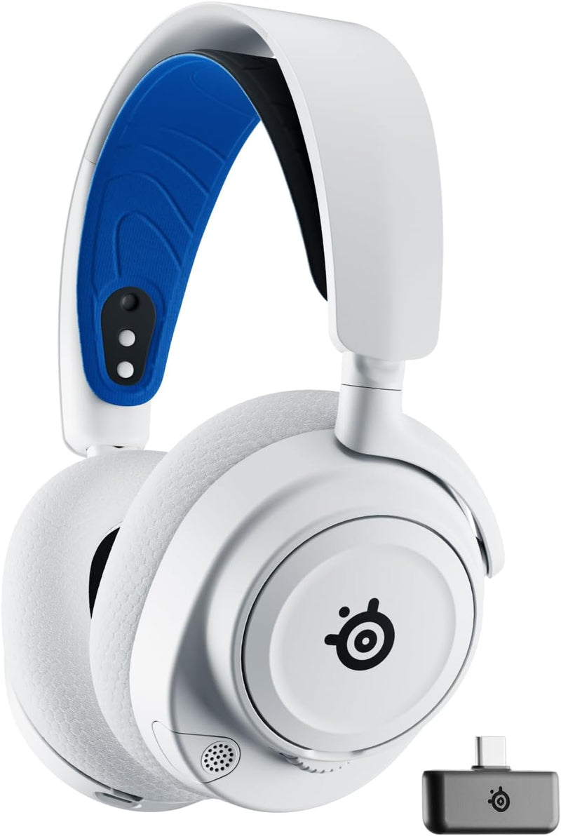SteelSeries Arctis Nova 7P White (White) Wireless Wireless Noise Canceling Gaming Headset (61561)