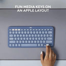 Logitech K380 for Mac Wireless Keyboard (English Version) 跨平台藍牙鍵盤 - Midnight Blue 午夜藍色 920-011181 原裝行貨