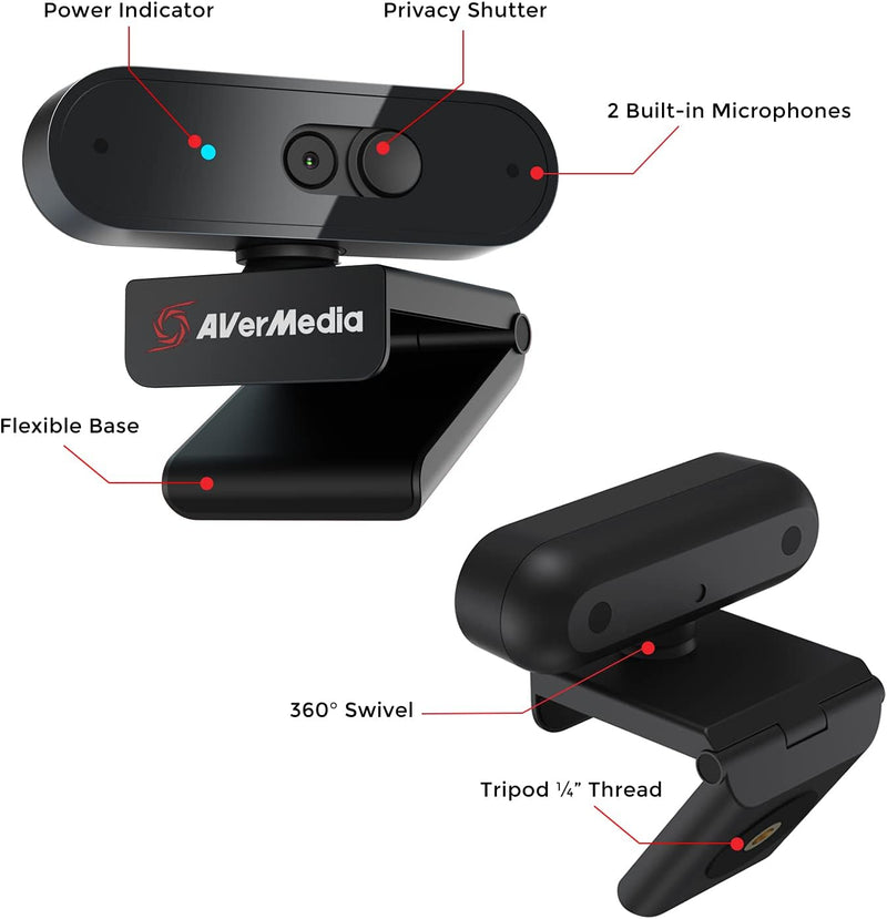 AVer Auto Focus FullHD USB Webcam (PW310P)