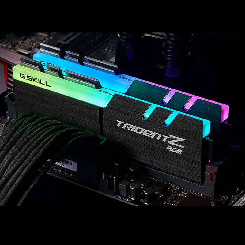 G.SKILL 32GB Kit (2x16GB) Trident Z RGB F4-3200C16D-32GTZR DDR4 3200MHz Memory