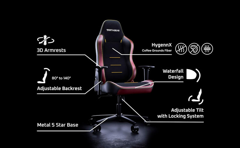 [Big Deal on Gaming Chairs] Vertagear SL3800 HygennX Gaming Chair - Carbon Black (Direct Delivery from Agent) 
