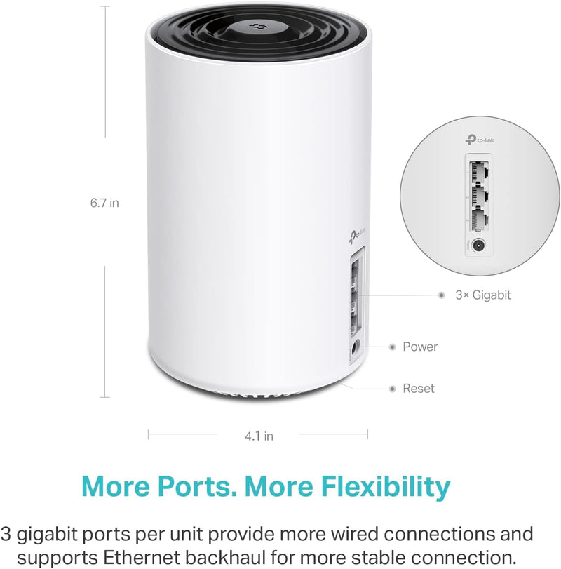 TP-Link Deco XE75 AXE5400 Tri-Band Mesh Wi-Fi 6E Router (1件裝)