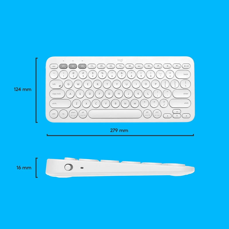 Logitech K380 多工藍牙鍵盤 (中文版) - Pearl White 珍珠白色 920-009170 原裝行貨