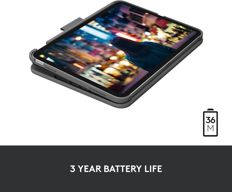 Logitech Slim Folio 藍牙鍵盤保護殼(iPad 10.9"  第10代用) 920-011432 原裝行貨