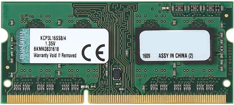 Kingston DDR3 SODIMM 4GB DDR3L 1600MHz KCP3L16SS8/4 1.35V Low Voltage Memory
