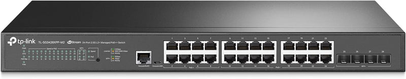 TP-Link JetStream 24-Port 2.5GBASE-T and 4-Port 10GE SFP+ L2+ 管理型交換器 TL-SG3428XPP-M2