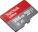 SanDisk 256GB Ultra microSD (CL10 UHS-I A1 Full HD 150MB/s) SDSQUAC-256G-GN6MN 772-4560