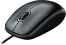 Logitech Business B100 有線光學滑鼠 - Black 黑色 910-006605 原裝行貨