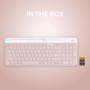 Logitech K580 Slim Multi-Device Wireless Keyboard (English Version) - Rose Pink 玫瑰粉色 920-011329 原裝行貨