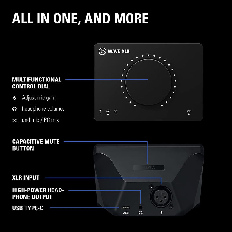 【限時優惠】Elgato Wave XLR 麥克風調音器 (CO-EL-WAVE XLR)