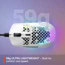 SteelSeries Aerox 3 Snow 超輕量電競滑鼠 (62603)