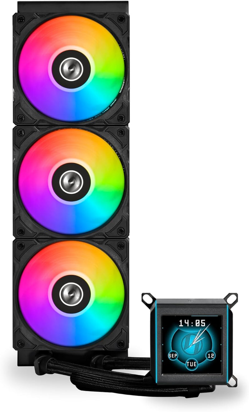 LIAN LI Galahad II LCD 360 Black 黑色 360mm Liquid CPU Cooler (GA2ALCD36B)