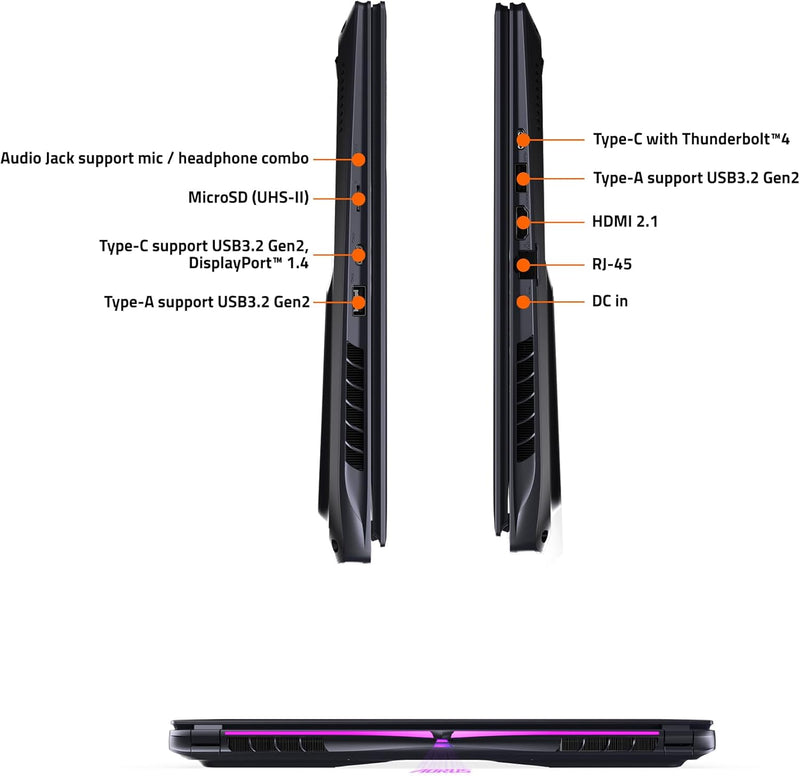 Gigabyte AORUS 16X ASG 2024 /16.0 QHD+ 165Hz/RTX 4070/i9-14900HX/DDR5 5600 16GB*2/Gen4 1TB/Win11 Home (AORUS 16X ASG-63HKC64SH)