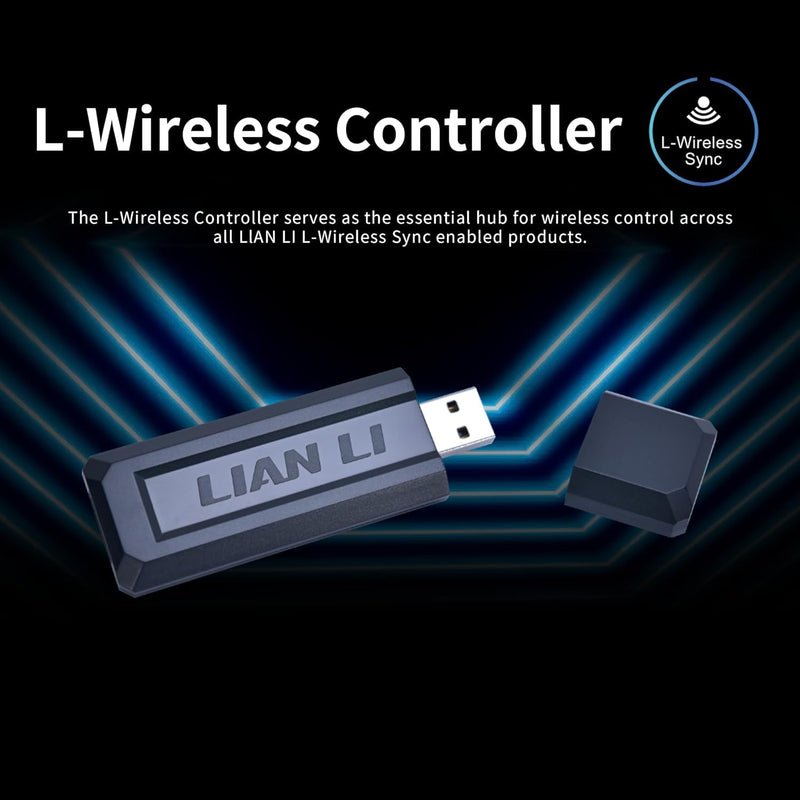 LIAN LI UNI FAN TL Wireless LCD Reverse Blade 反葉 120mm Case Fan - BLACK (12RTLLCD1W1B)