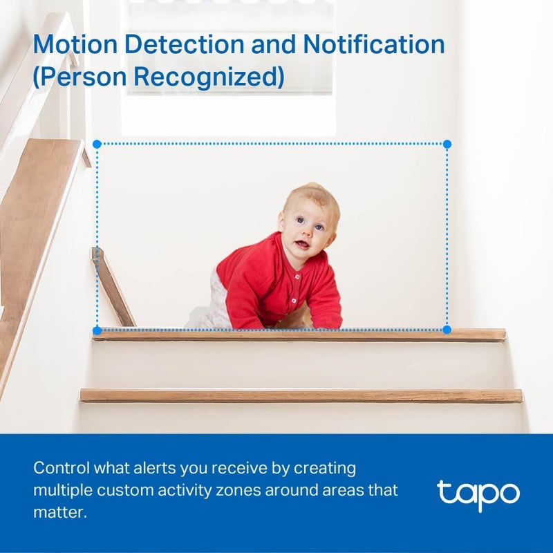 TP-Link Tapo C210P2 3MP Ultra HD Pan/Tilt Home Security WiFi Surveillance IP Camera CCTV (2-Pack)