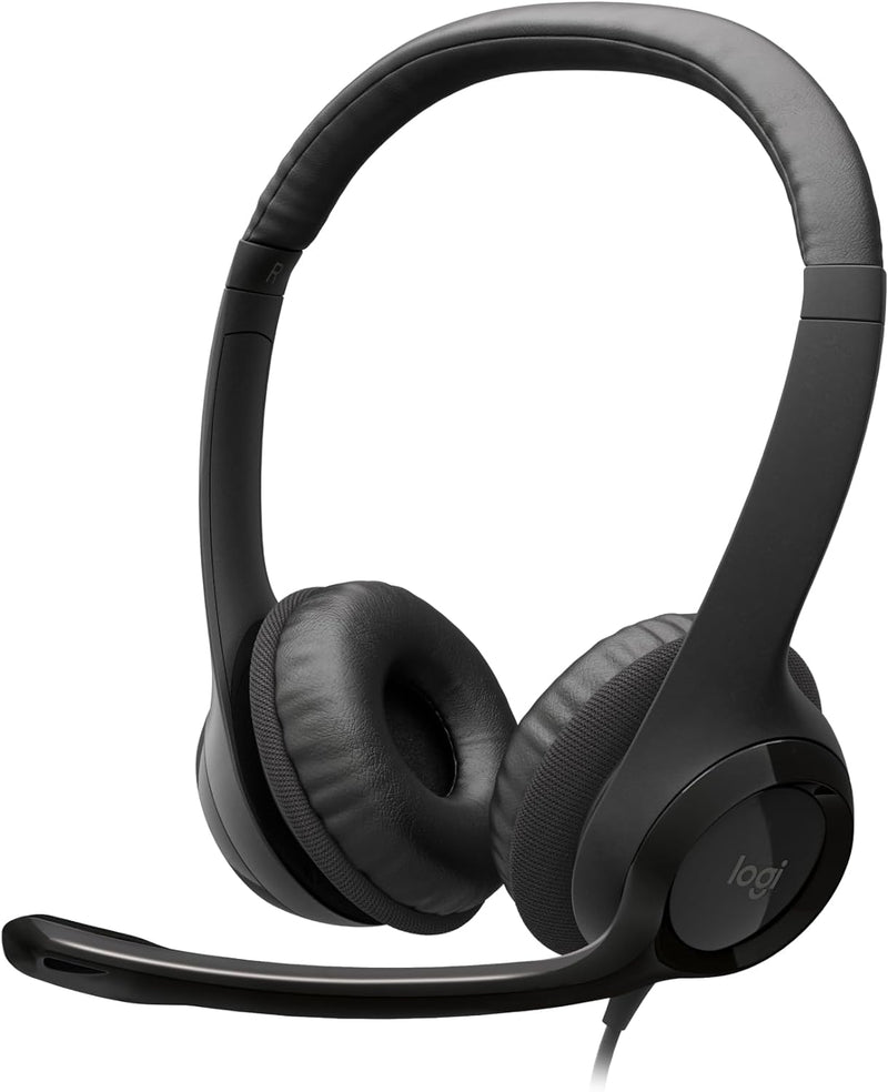 Logitech H390 Wired USB 配備隔噪麥克風以及線控耳機麥克風 - Black 黑色
