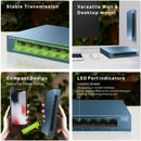 TP-Link LS108G LiteWave 8-Port Gigabit Desktop Steel Switch (DSCP Qos)