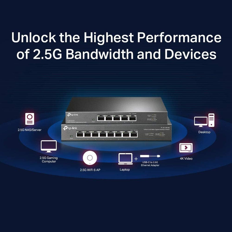 [Substantial Sale in Winter] TP-Link TL-SG105-M2 5 Port 2.5G Multi Gigabit Desktop Switch