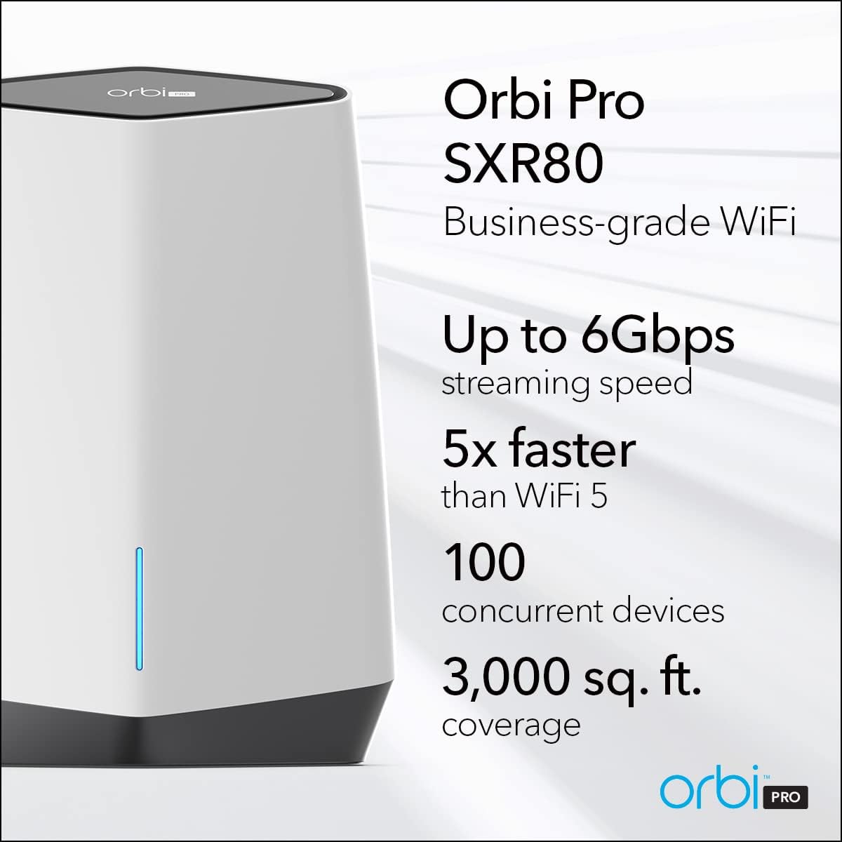 NETGEAR Orbi Pro SXR80 無線LANルーター SXR80-100JPS ― AX6000 Orbi Pro WiFi 6 ルーター｜テックウインド株式会社