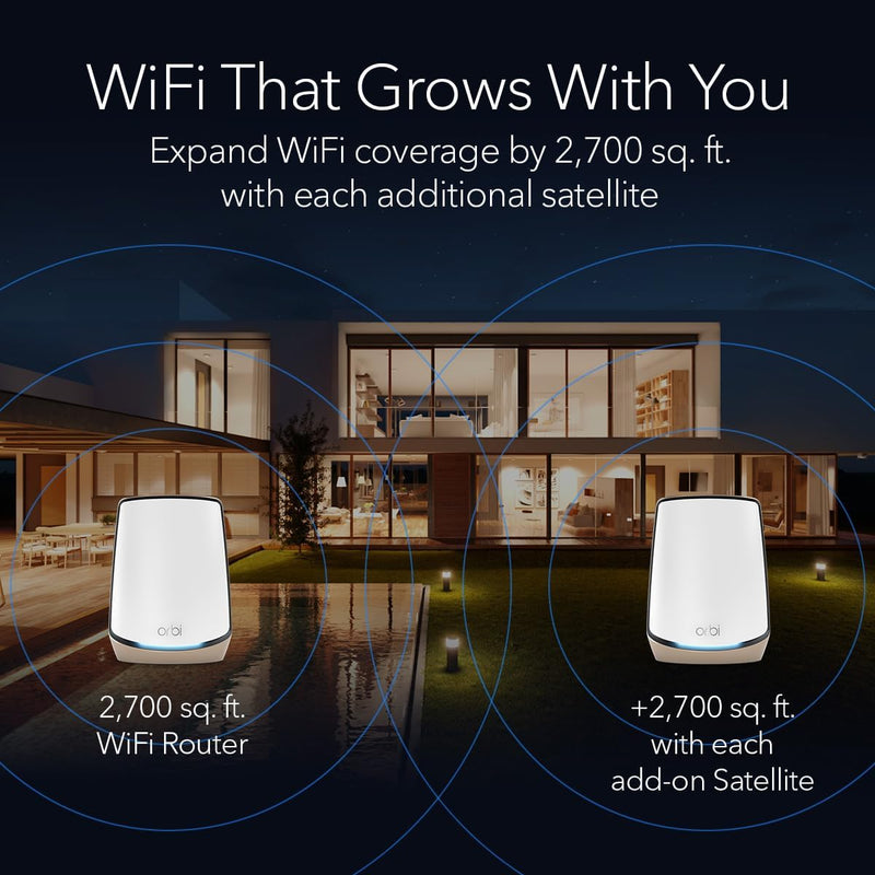 NETGEAR RBR860S Orbi Mesh WiFi 6 AX6000 Tri Band Router