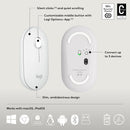 Logitech Pebble 2 Combo 無線纖薄鍵鼠套裝 (English Version) - Pearl White 珍珠白色 920-012188 原裝行貨