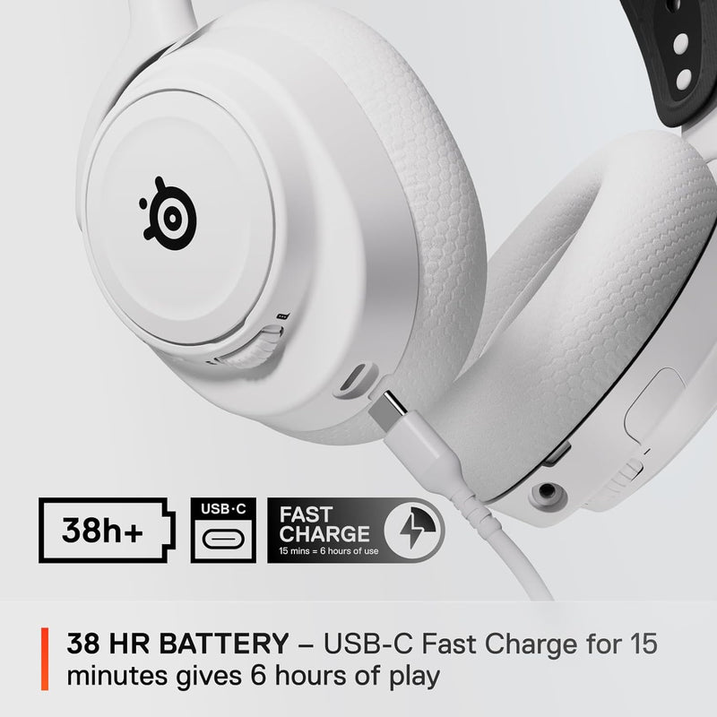 SteelSeries Arctis Nova 7X White (White) Multi-Platform Premium Wireless Xbox Gaming Headset (61567)