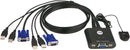 ATEN CS22U 2-Port USB VGA Cable KVM Switch with Remote Port Selector